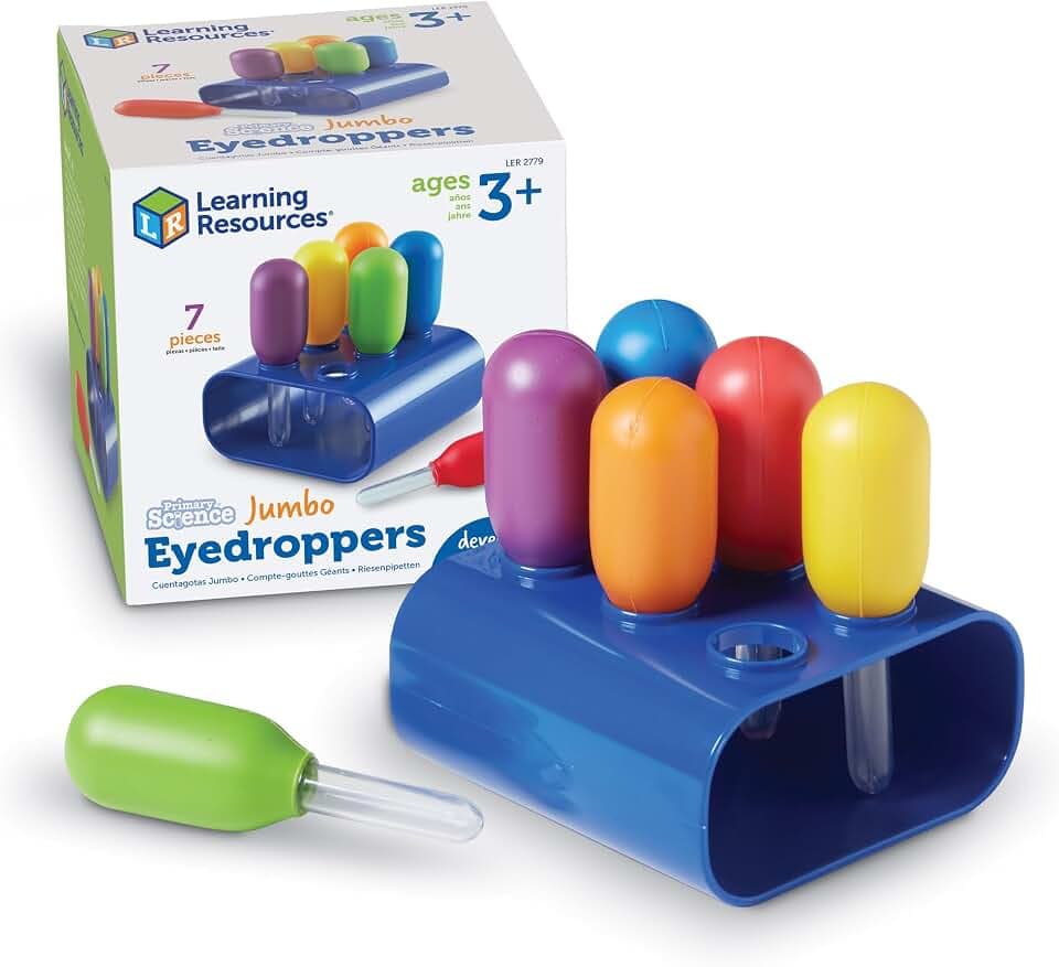 Learning Resources 6 große Pipetten Motorikspielzeug & Experimentieren ab 3