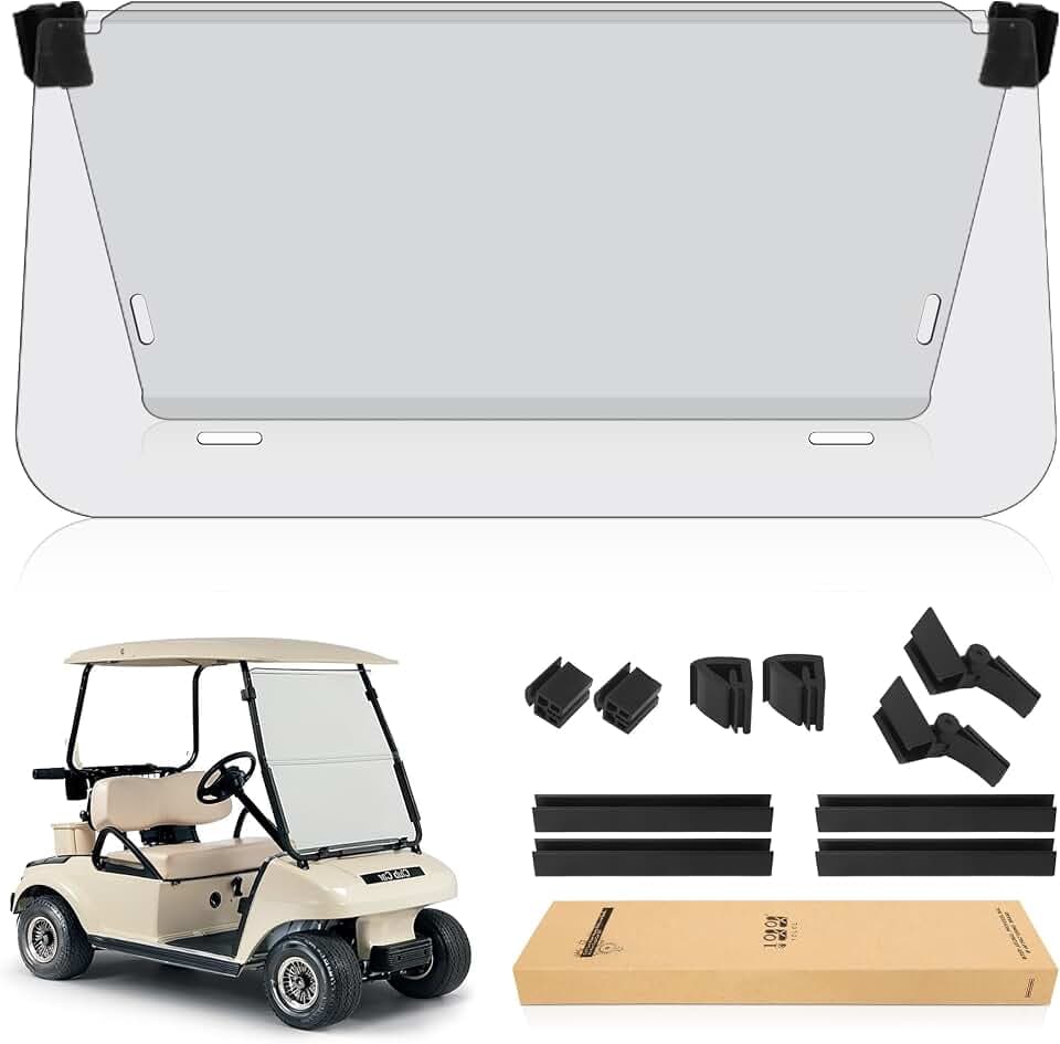 10L0L Golf Cart Windshields for Club Car DS (2000-Up)