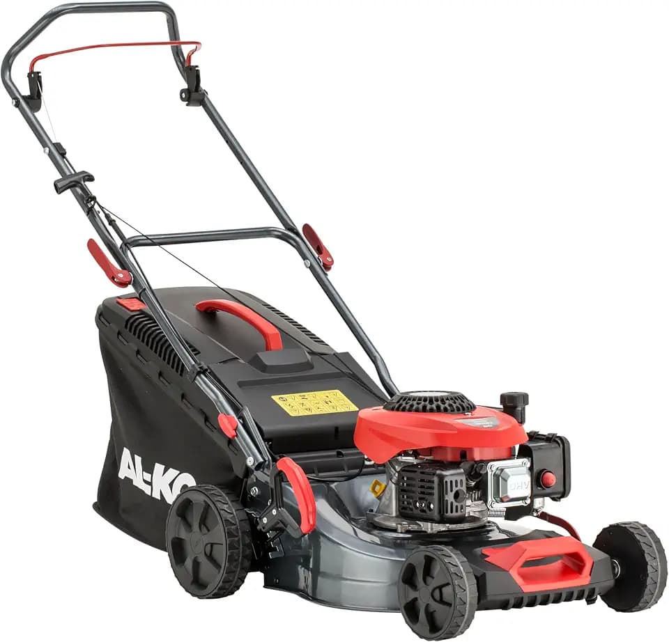 AL-KO Benzin-Rasenmäher Easy 4.16 P-D, 41 cm Schnittbreite, 1.2 kW Motorleistung, zentrale Schnitthöhenverstellung, Stahlblechgehäuse, für Rasenflächen bis 600 m²