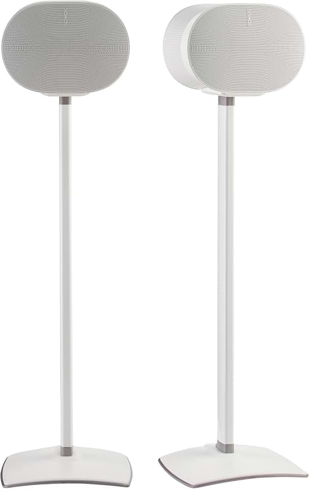 Sanus Wireless Speaker Stands for Sonos ERA 300™ (White) - Pair, Perfect Stand Setup for Easy and Secure Mounting of New Sonos Era 300™ Speakers - OSSE32-W2