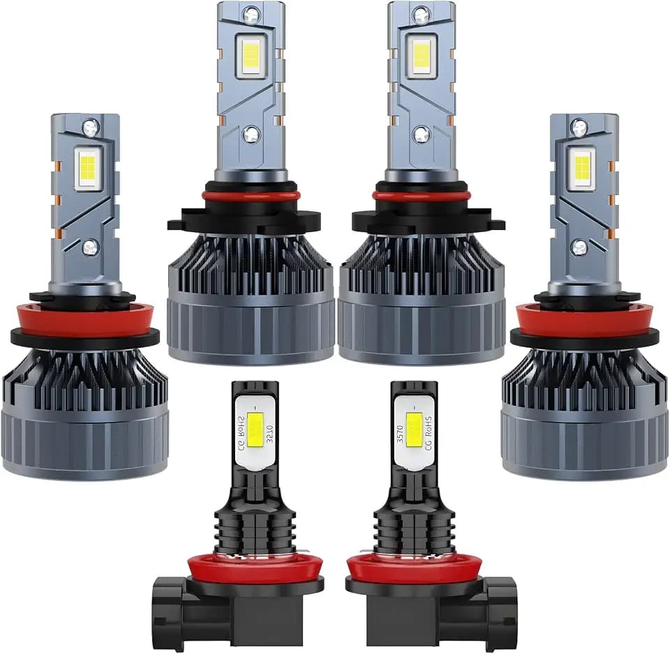 Bulb Combo for Honda Accord Coupe 2008-2015 and Accord 2013-2015 6-Pack