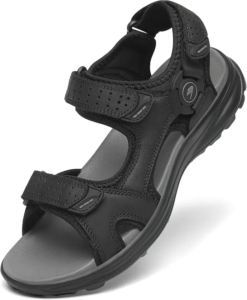 FLARUT Men's Athletic Sandals Hiking Open Toe Walking Water Shoes