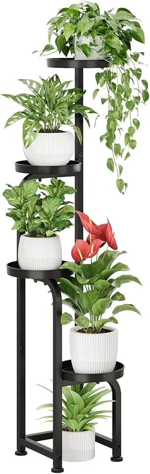 Bamworld Tall Plant Stand Indoor Outdoor Corner Metal Flower Pot Stands