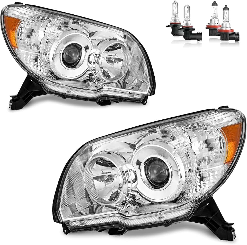 Headlights with High/Low Beam Bulbs for 2006-2009 4Runner Limited