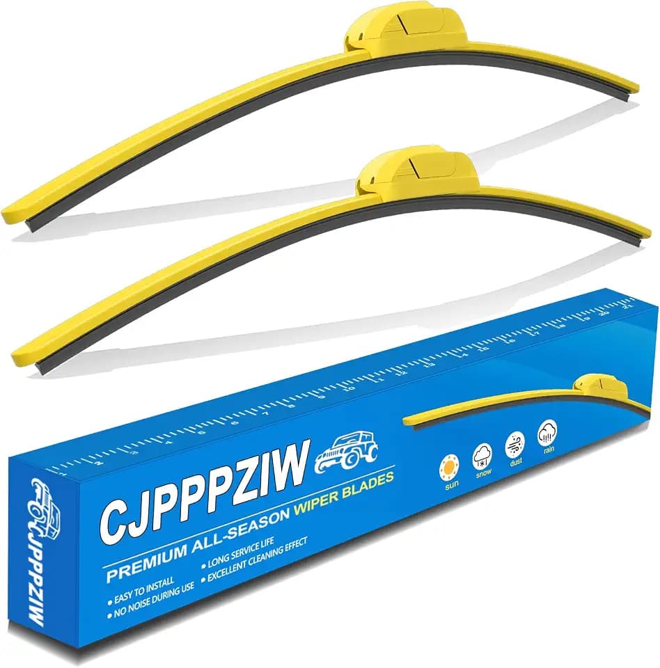 Windshield Wipers Replacement for Toyota Tacoma 2005-2016,Streak-free,OEM Quality Premium All-Season Yellow Wiper Blades-22"+21"(Pack of 2)