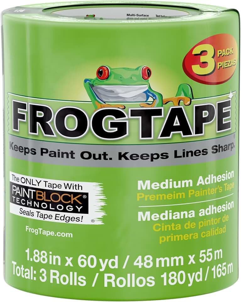 FrogTape Multi-Surface Painter's Tape with PAINTBLOCK, 1.88 in x 60 Yds