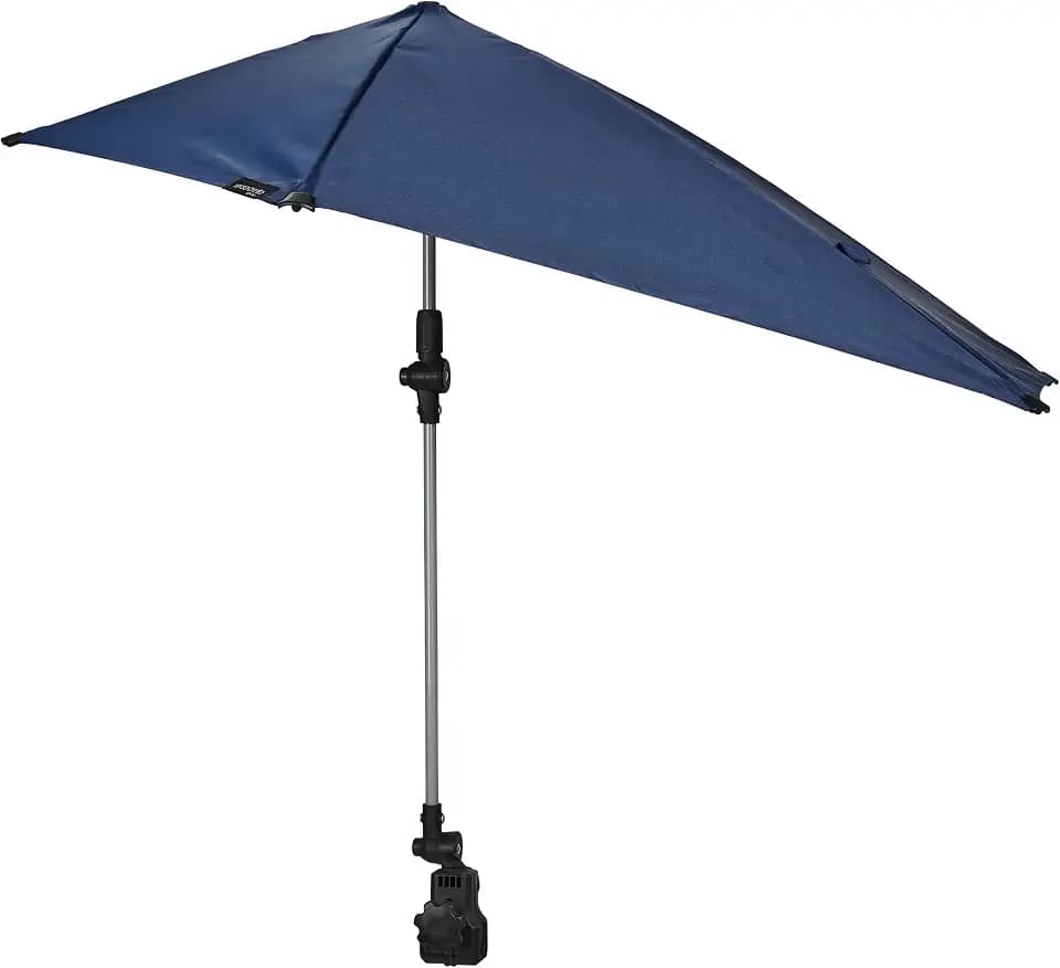 Sport-Brella Versa-Brella – Tragbarer Schirm mit Klemmhalterung, UPF 50+