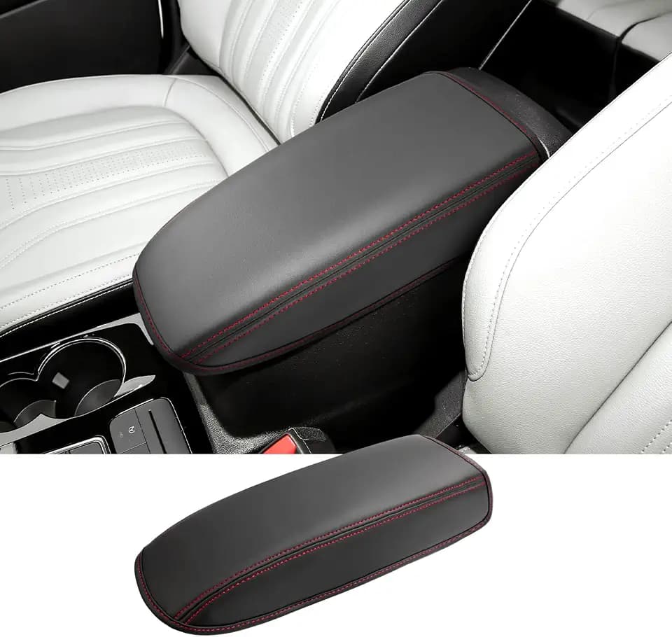 2023 2024 2025 2026 Escape Center Console Cover for Ford Escape (Active/ST-Line/ST-Line Select/ST-Line Elite/Platinum/Plug-in Hybrid),Cushion&Comfy Leather Armrest Cover 2025 Escape Accessories