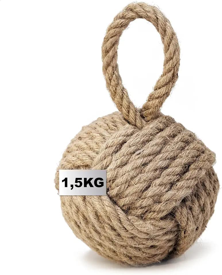 com-four® Türstopper, 1,5 kg schwerer Türhalter im Türkenbundknoten-Design