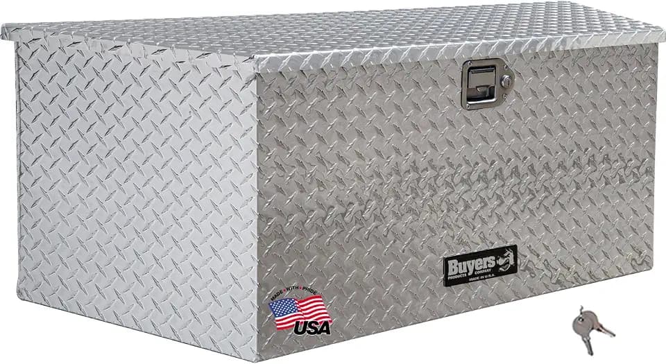 Buyers Products 1701385 18.3 x 16.1 x 49.22 Inch Aluminum Tongue Box