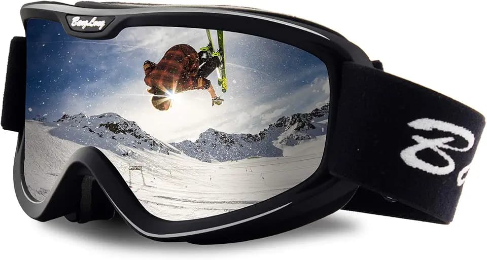 BangLong Skibrille Snowboard Brille Herren Damen Erwachsene Jugendliche UV-Schutz für Wintersportarten, Kompatibler Helm, Anti Fog, Skibrillen, Schneebrille, Skifahren, Skaten