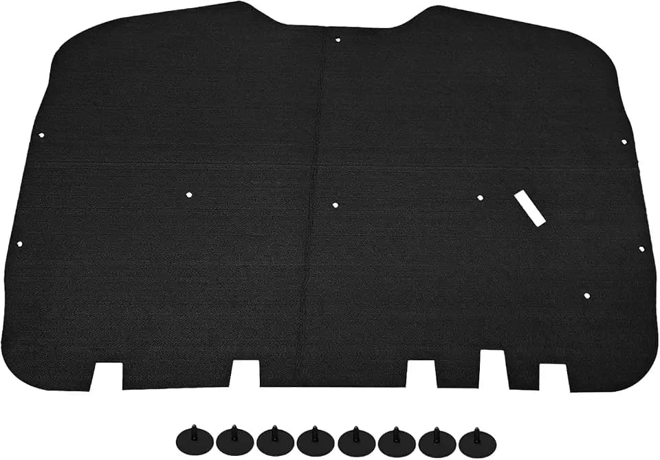 Truck Under Hood Insulation Pad & Clips for 1999-2006 GMC Sierra
