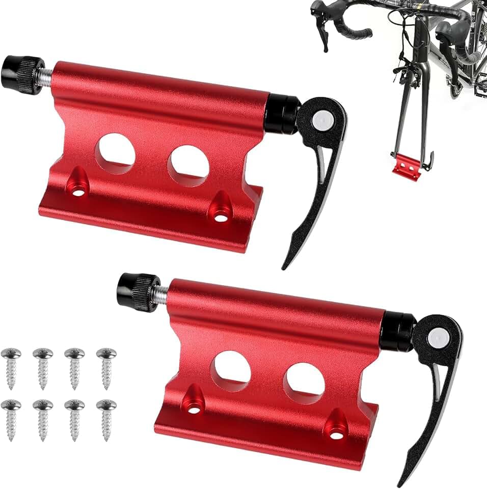 2X Fahrradgabelhalterung Schnellspanner Vorderradgabel Fester Clip