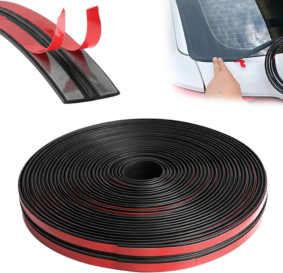 DGSL T-Shape Windshield Weather Stripping, 14mm x 26.2 FT Rubber Seal