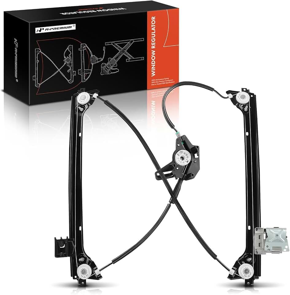 A-Premium Power Window Regulator Front Driver Side, Without Motor