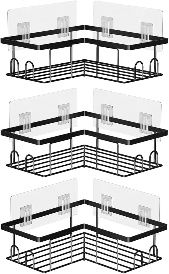 Duschablage Ohne Bohren Ecke, Rostfreier Duschregal, 3 Stück
