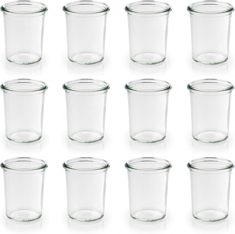 APS 82371 12er-Set Einmach-Gläser, 160 ml, Ø 6 cm, Höhe 8 cm