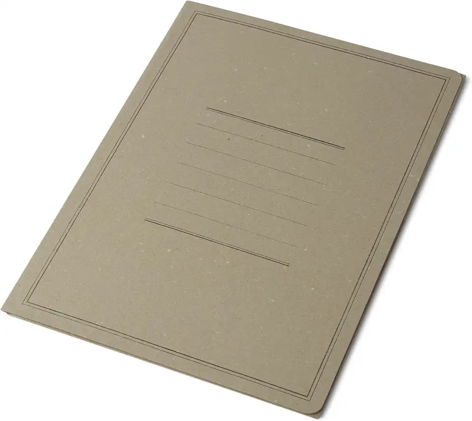 Pigna, 50 Aktenordner 3 Klappen mit Druck, Eco Line, 24,5x34,5 cm, 180 g/m², Farbe Grau