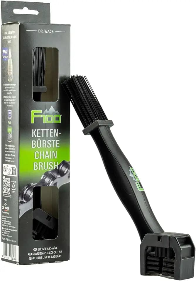 DR. WACK F100 Kettenbürste für Fahrrad - Effektive & schnelle Kettenreinigung - Reinigungsbürste für Fahrradketten - Kettenreiniger mit verschiedenen Bürstenköpfen - Hochwertige Fahrradpflege