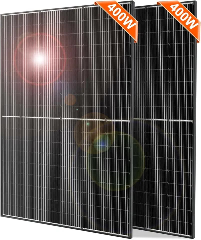 DOKIO 800W Solar Panels, 2-Pack of 400W, 31V, for 12V/24V Systems