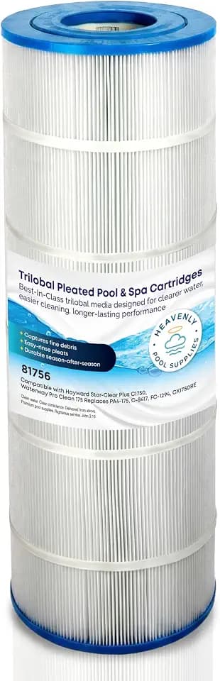 Pool & Spa Filter Cartridge, Compatible with Hayward Star-Clear Plus C1750, Hayward C1900 & Waterway Pro Clean 175, Replaces PA175, CX1750RE, Unicel C-8417, Filbur FC-1294, Darlly 81756