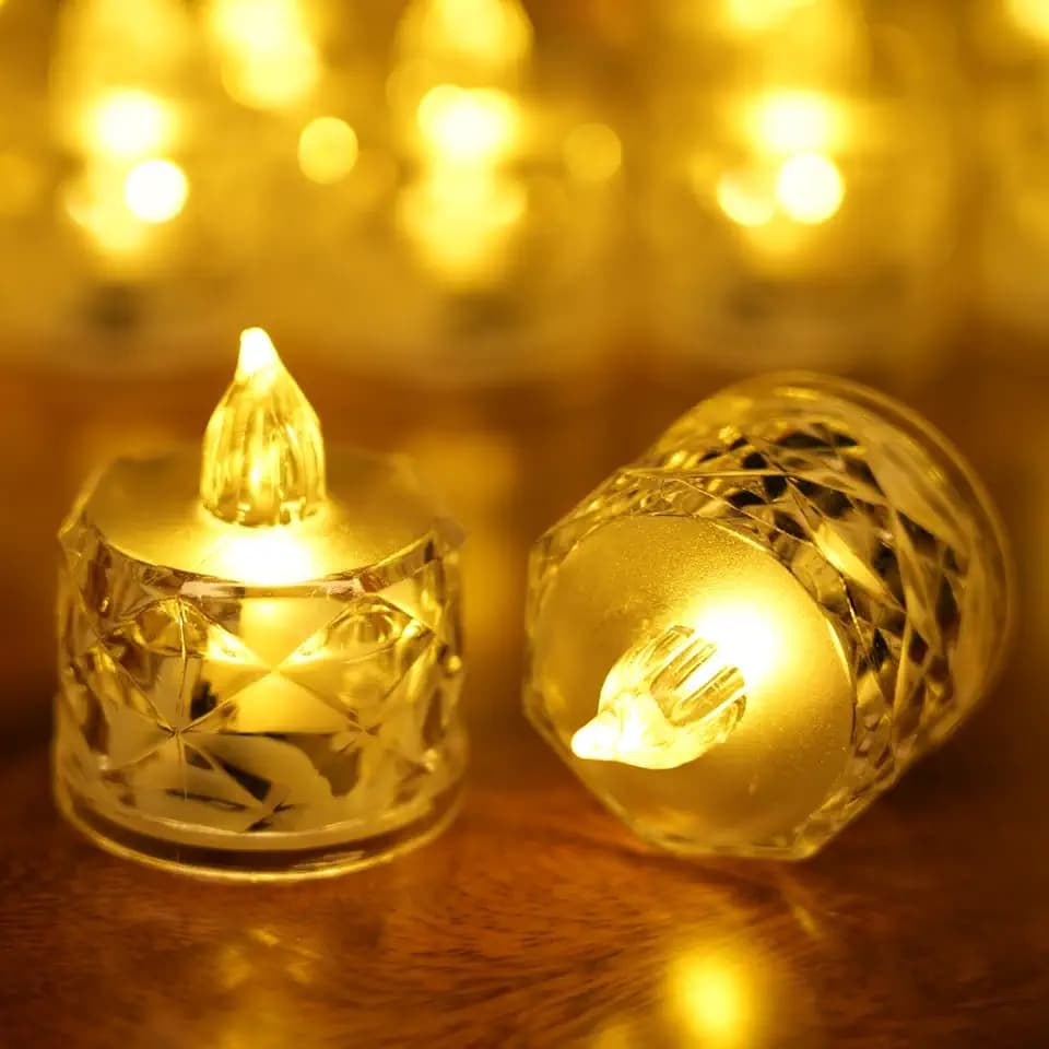 SupBri 12Pcs Tea Lights Candles Battery Operated, Flameless Votive Candles