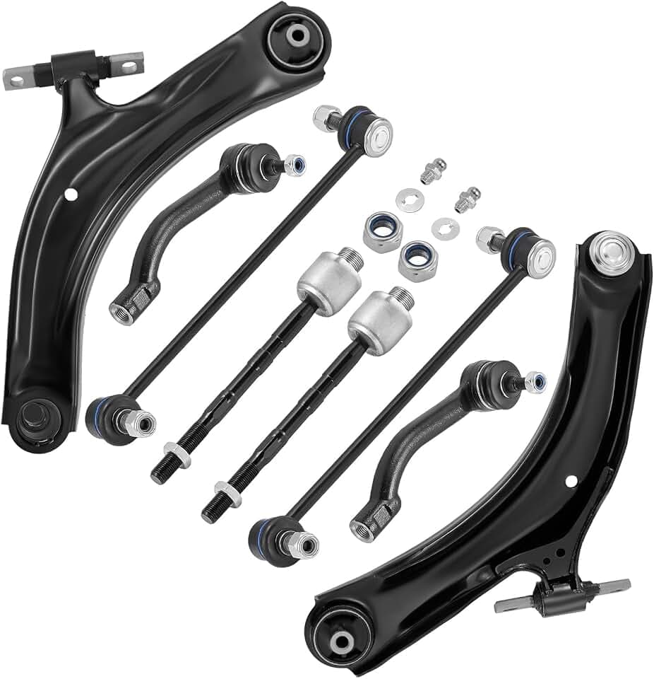 BDFHYK 8pc Front Lower Control Arm and Ball Joint for Nissan Rogue 2008-2013, for Nissan Rogue Select 2014-2015, OE K621452 K621453 K750094 K750095 ES800582 ES800583 EV800550, Suspension Steering Kit