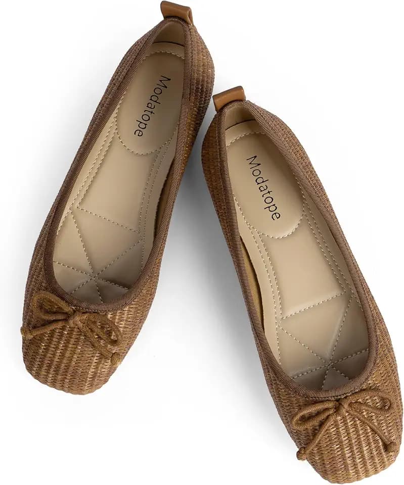 Modatope Womens Flats Ballet Ballerina Flats for Women