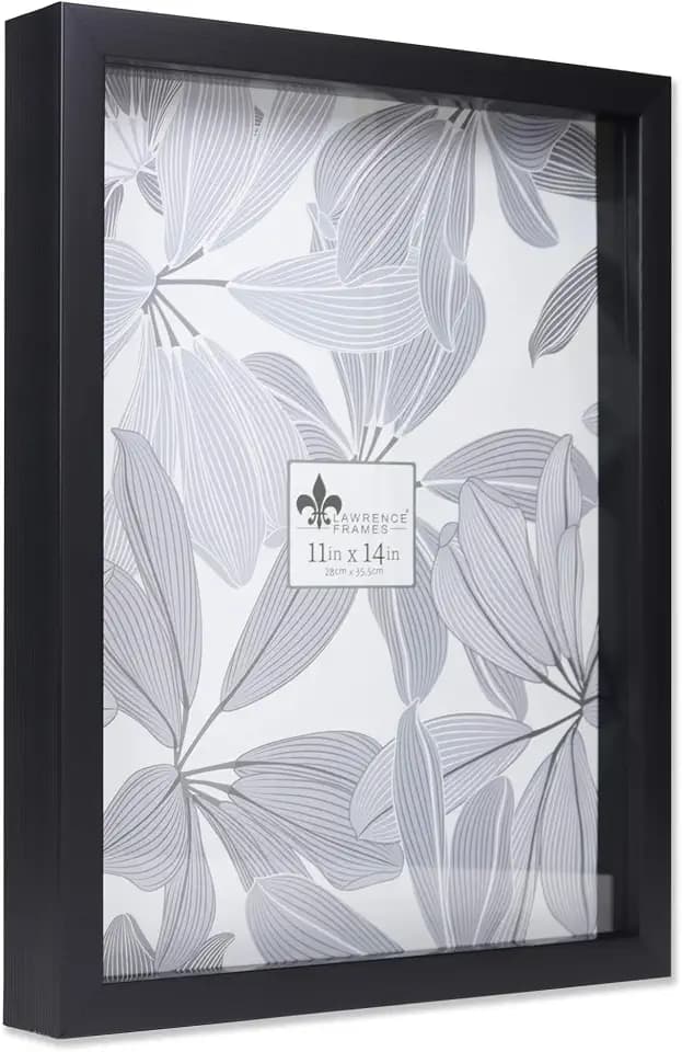 Lawrence Frames 785011 Shadow Box Frame, 11x14, Black