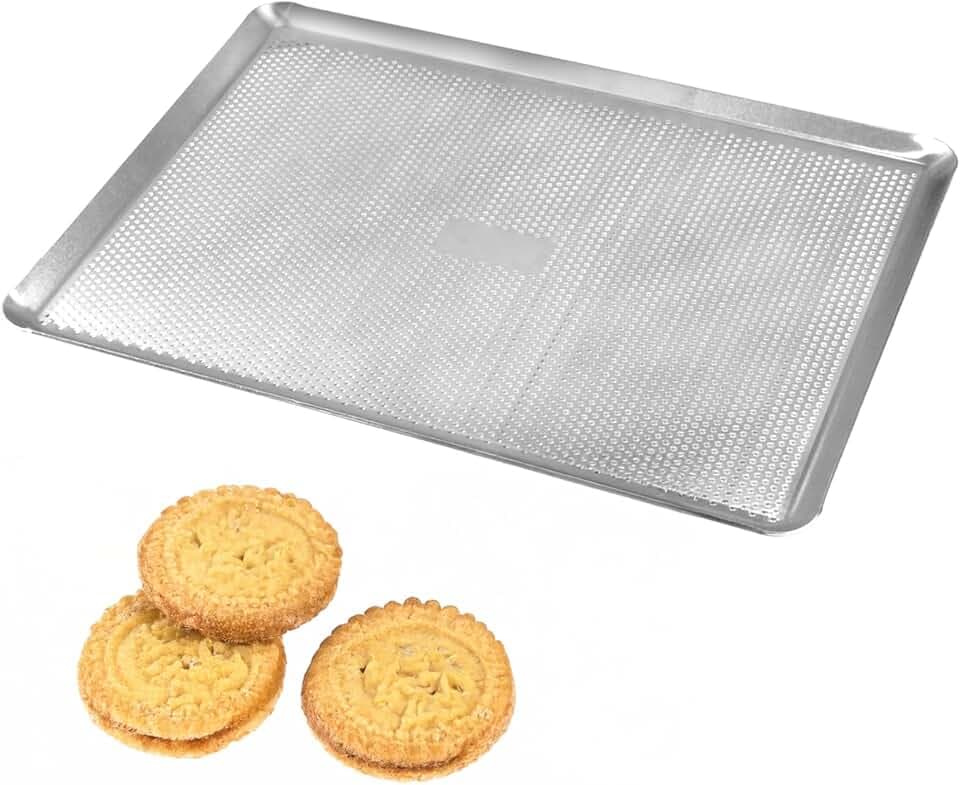 GOBEL – Lochblech für Gebäck – Aluminium – Mikroperforationen – – 40x30x1 cm