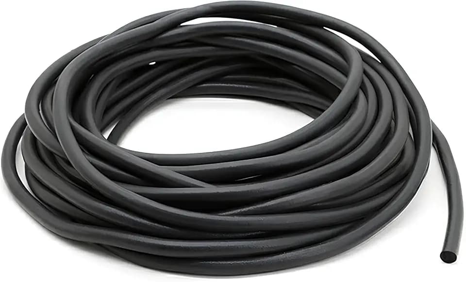 5 Meter EPDM Dichtschnur für Fugen, Ø 3mm Rundschnur Fugen-Dichtschnur, Fugen-Dichtung, Durchmesser Fugenschnur Füllschnur, Schwarz Fugendichtschnur für Fuge und Spalt Beton Füllung