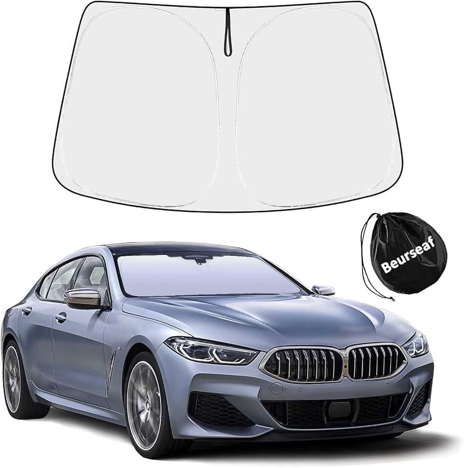 Sonnenschutz Auto Frontscheibe,Sonnenschutz Auto,Auto UV Schutz,2025 Faltbar Reflektierend Sonnenschirm mit UV Shutz für Auto Windschutzscheibe (M)