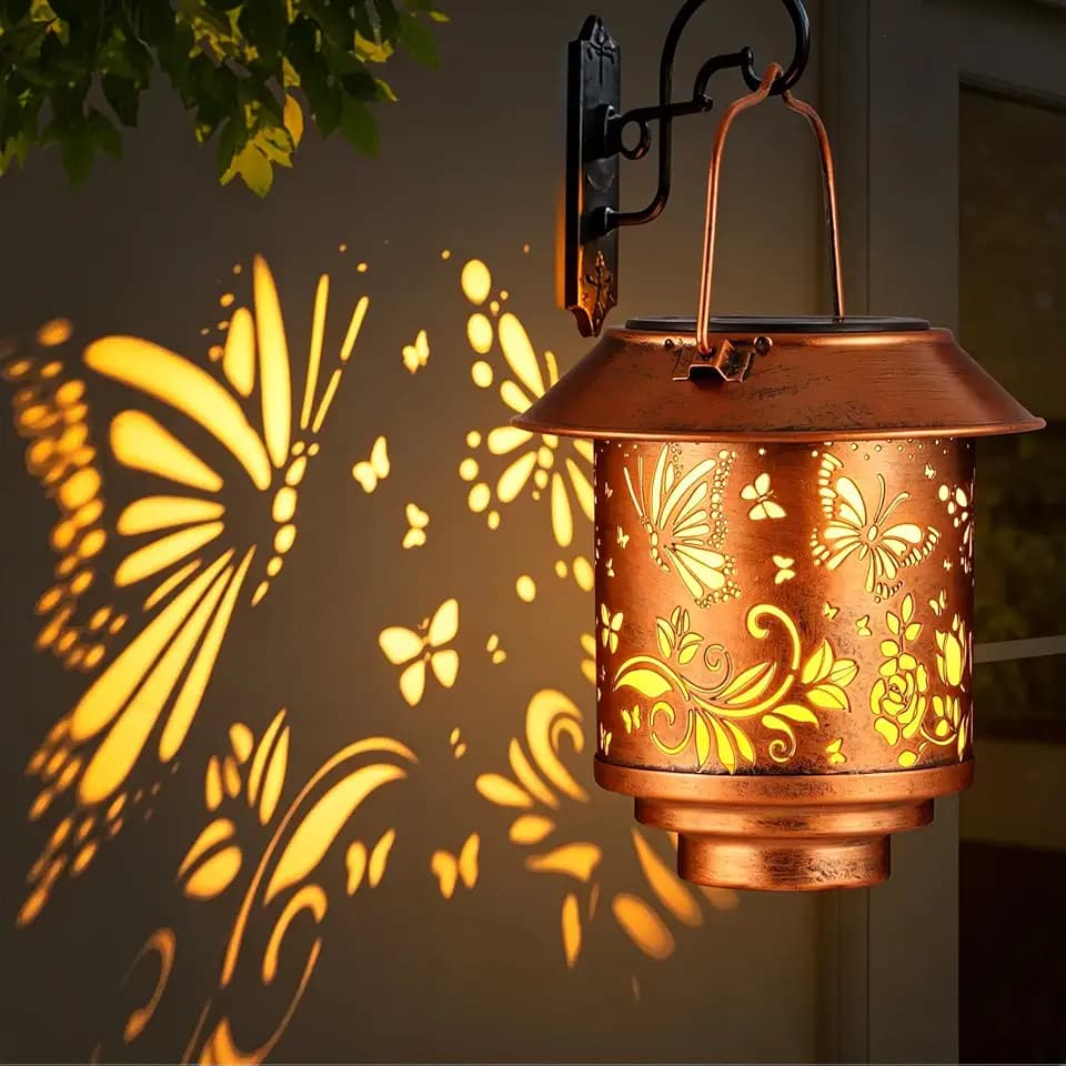 Gift for Women Solar Hanging Lantern Waterproof Yard Decor