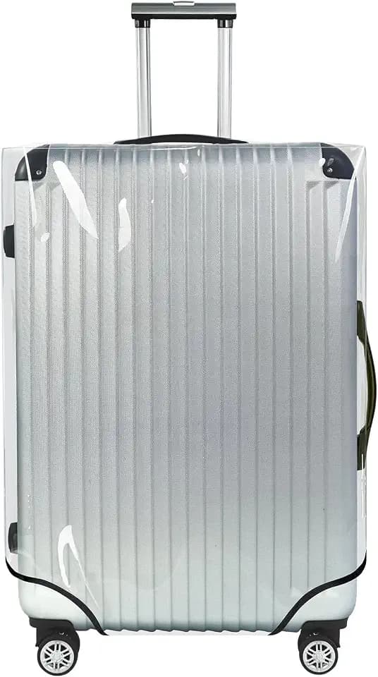 Explore Land Clear PVC Suitcase Cover Protector, S/M