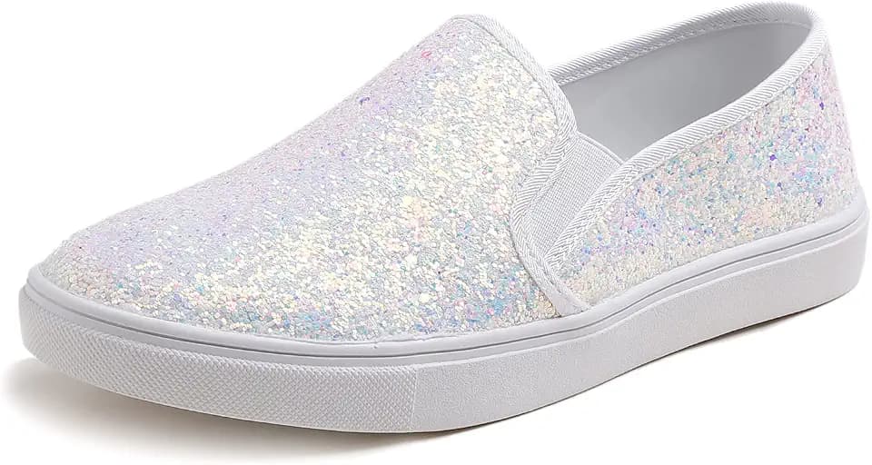 FEVERSOLE Women's Fashion Slip-On Sneaker Casual Flat Loafers
