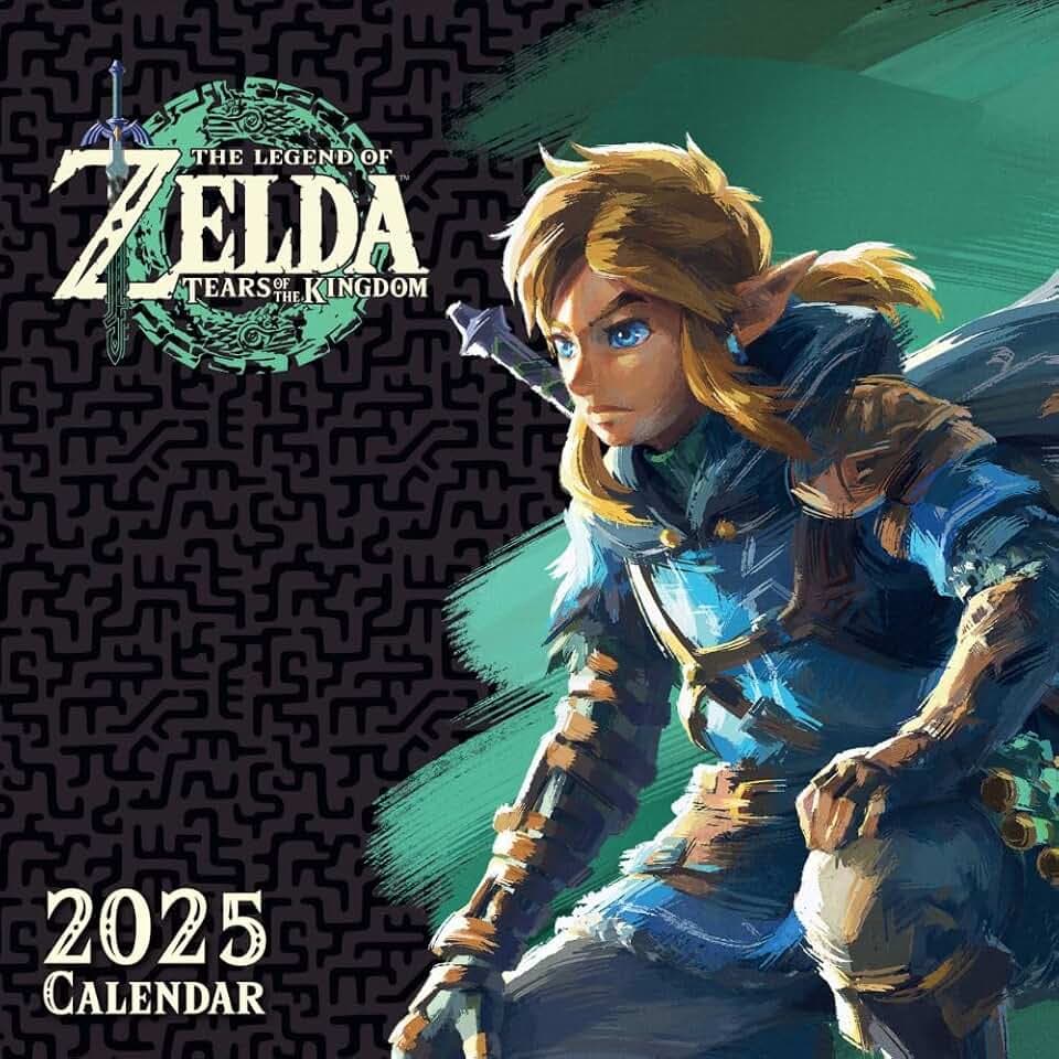 2025 Calendar The Legend Of Zelda Month to View Nintendo Square Calendar Official Product