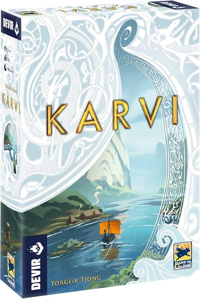 Devir Karvi Brettspiel, Wikinger-Strategie, mit Freunden, Ingenio, ab 12 Jahren (BGKAREEC)