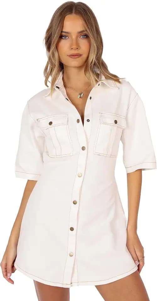 Petal & Pup Women's Hailey Denim Mini Dress