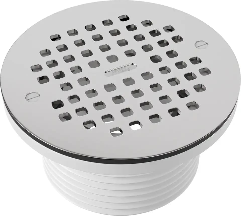 PROFLO PF42847 6" Stainless Steel Grate with 4" Adjustable Drain - Stainless Steel