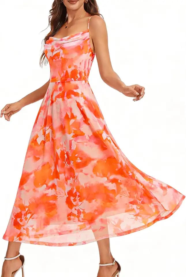 DRESSTELLS Floral Summer Dresses 2026, Formal Wedding Guest Beach Dress