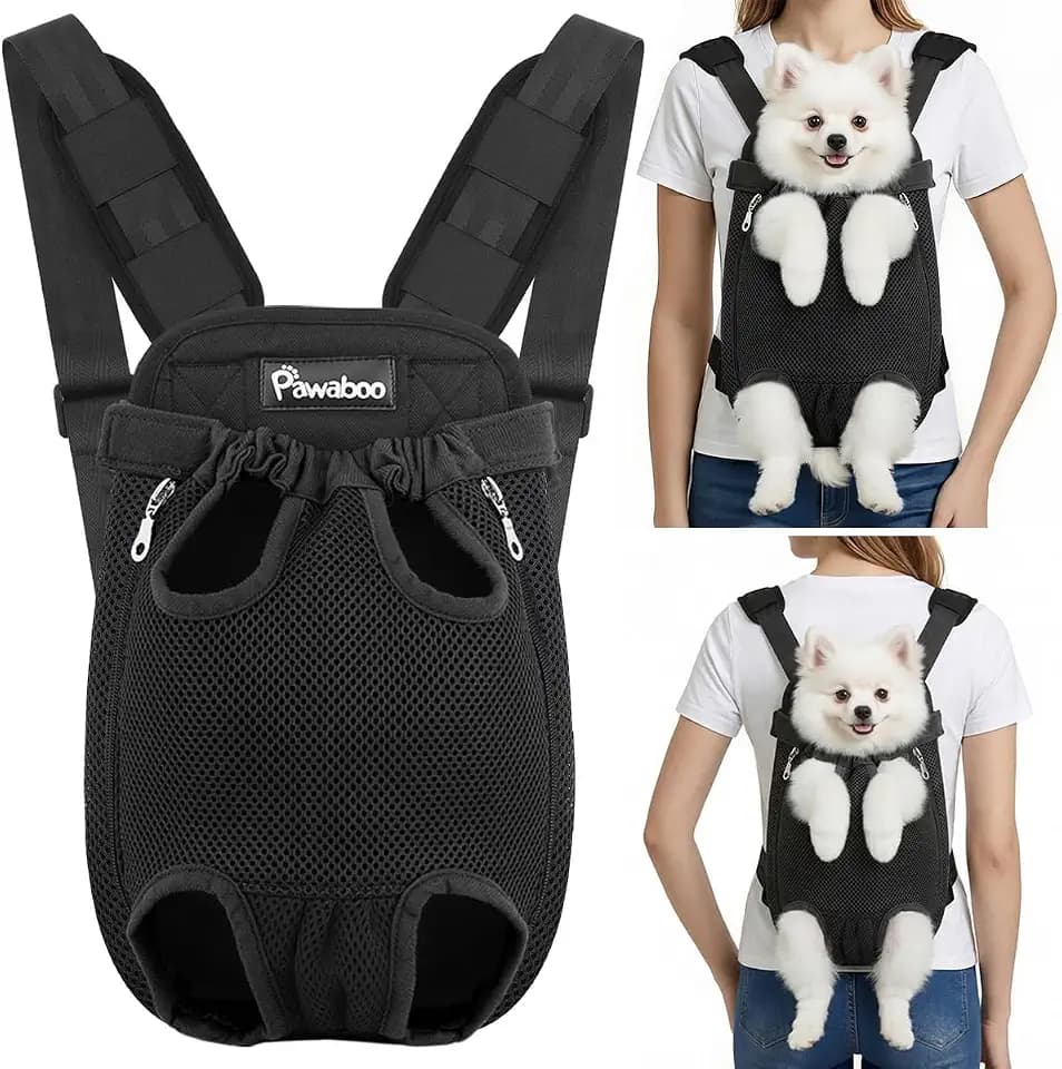 Pawaboo Pet Front Carrier Backpack for Small Medium Dogs
