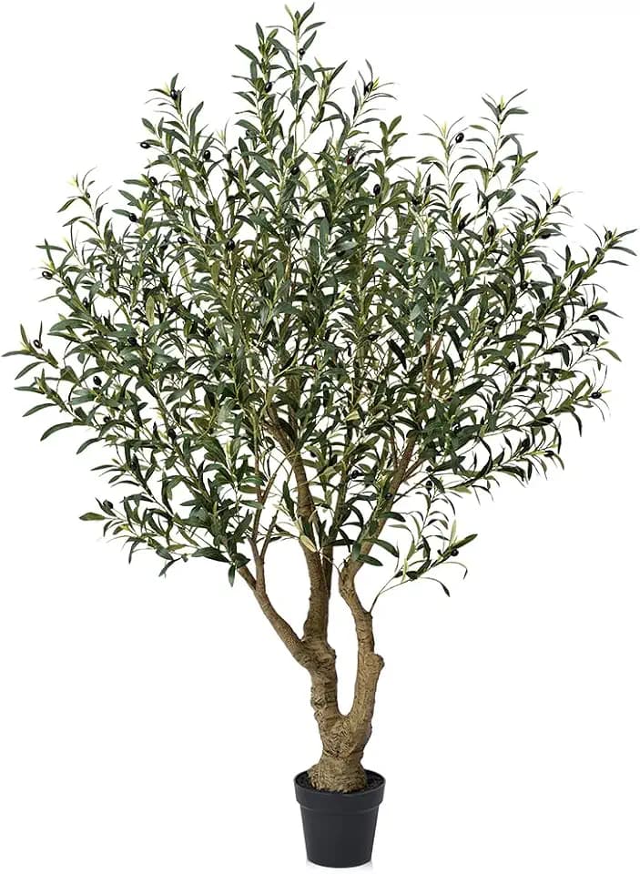 Verinatural 6ft Olive Tree Artificial Indoor,Tall Faux Olive Tree