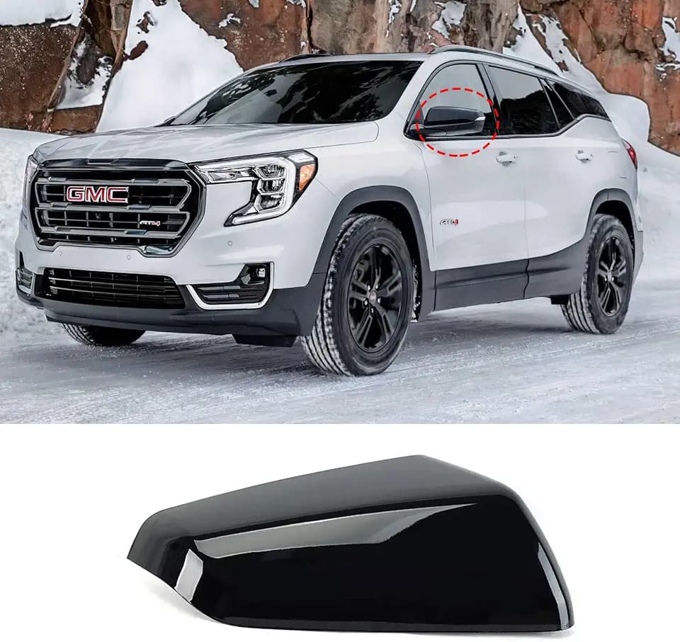 Right Passenger Side Exterior Mirror Cap Cover for 2018-2023 Chevy Equinox