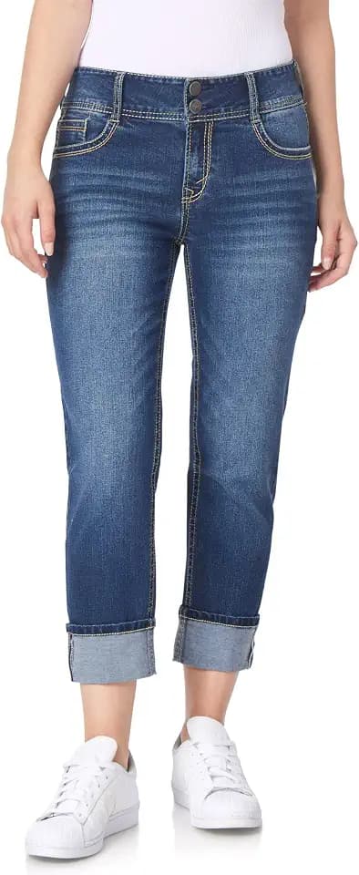WallFlower Luscious Curvy Cropped Jeans for Women