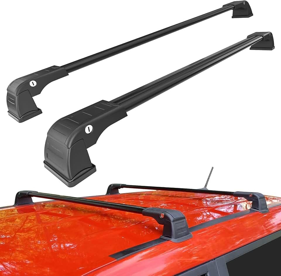 Roof Rack Cross Bar Compatible with Kia Soul 2014 2015 2016 2017 2018 2019 Roof Rack Cross Bars Aluminum Adjustable Roof Rack Rail