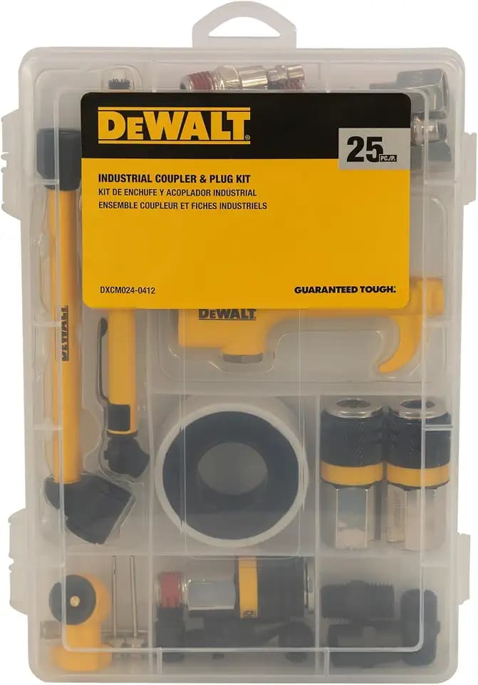 25 Piece Industrial Coupler and Plug Accessory Kit