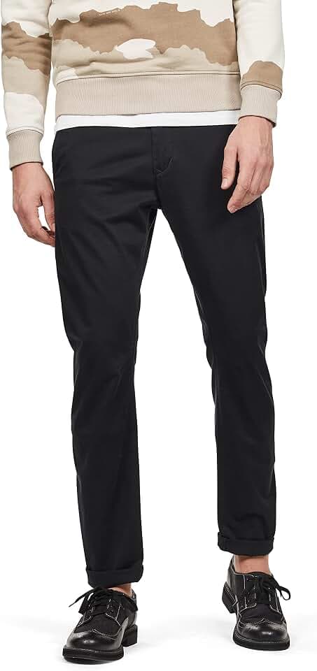 G-STAR RAW Herren Vetar Slim Chino, Schwarz (dk black D14027-5126-6484), 40W / 38L