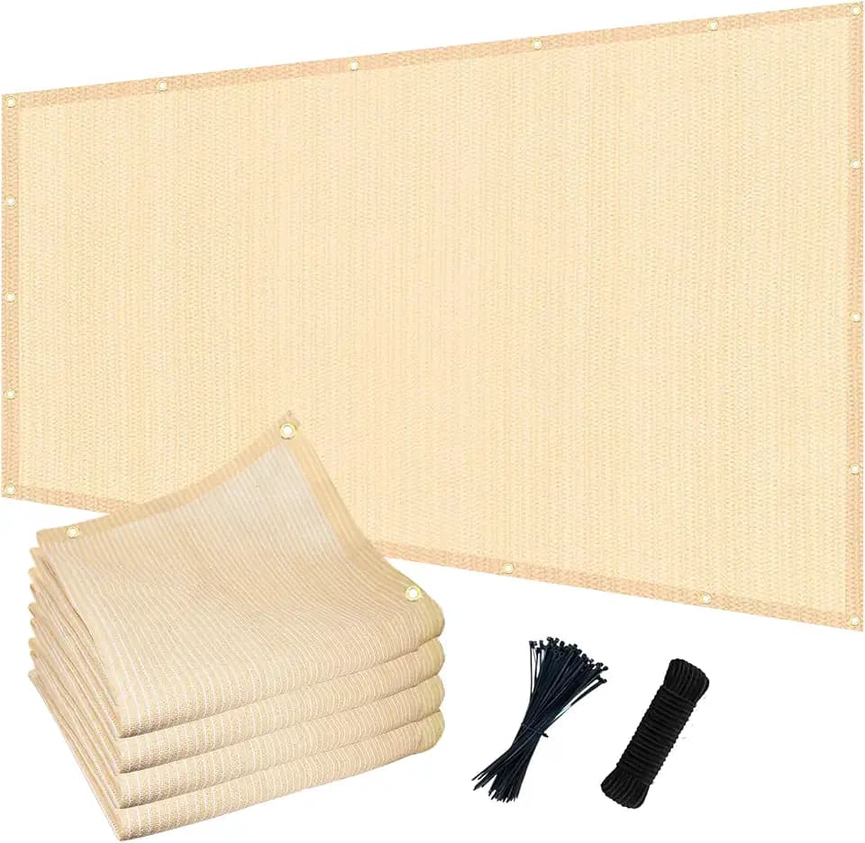 POYEE 90% 12x20ft Sun Shade Cloth with Grommets