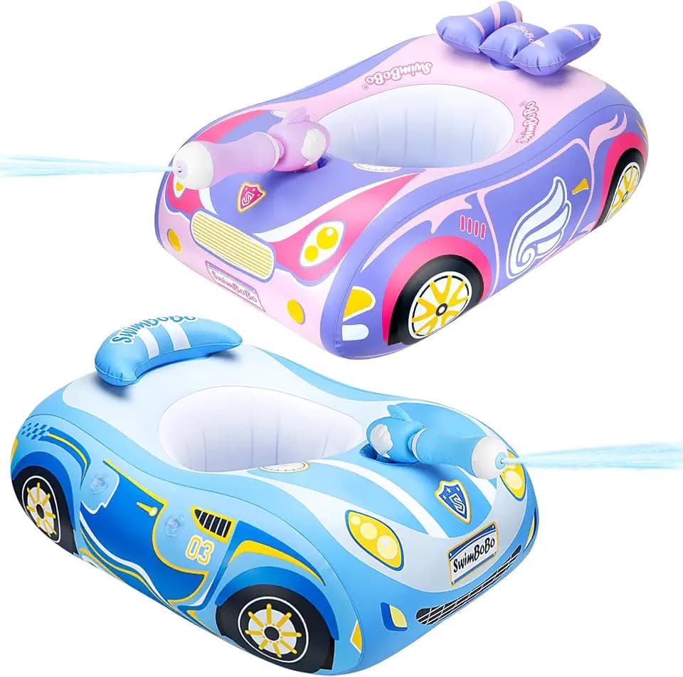Swimbobo Toddler Pool Float Kids Inflatable Swim Seat Boat Ship Pool Toys for Toddlers and Children