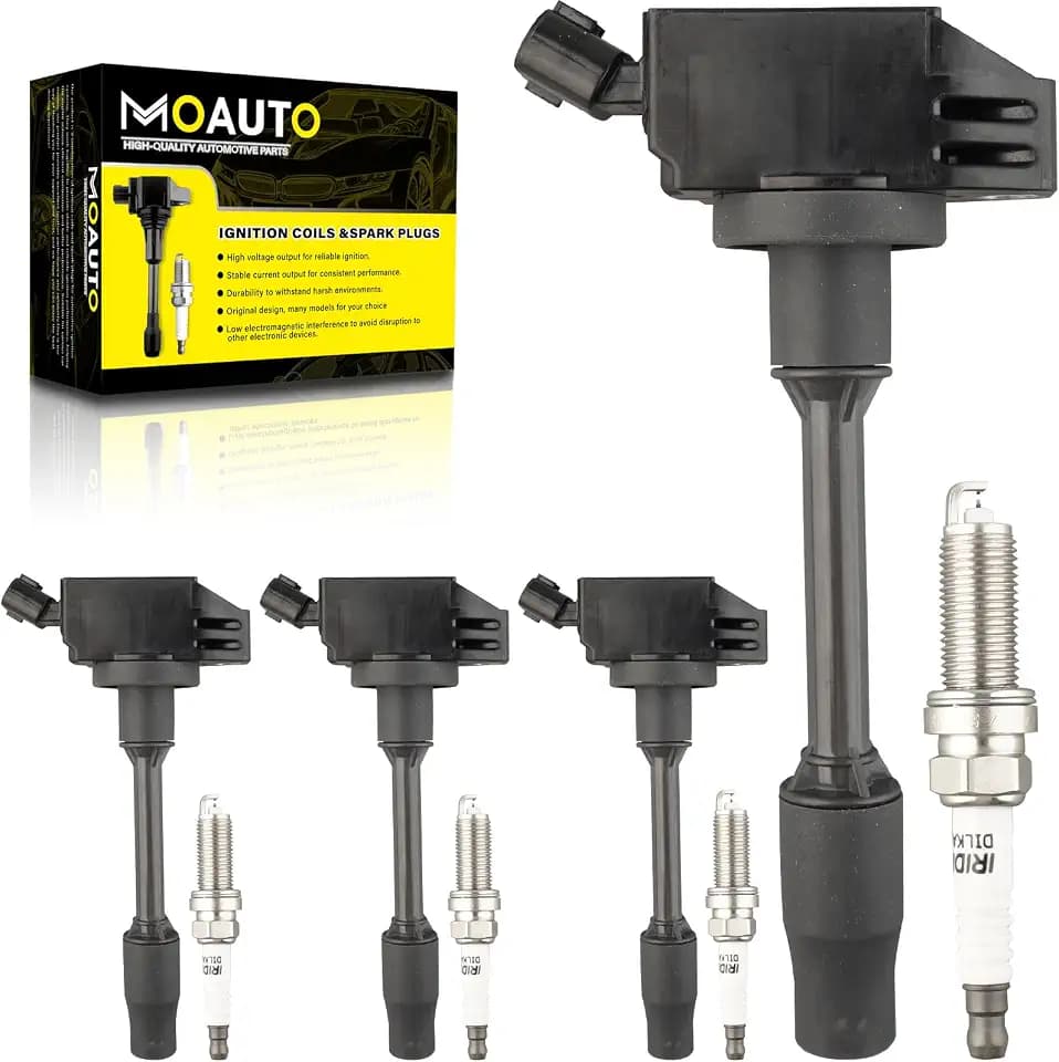 Set of 4 Ignition Coils Pack UF849 90919-A2010 & 4 PCS Iridium Spark Plugs